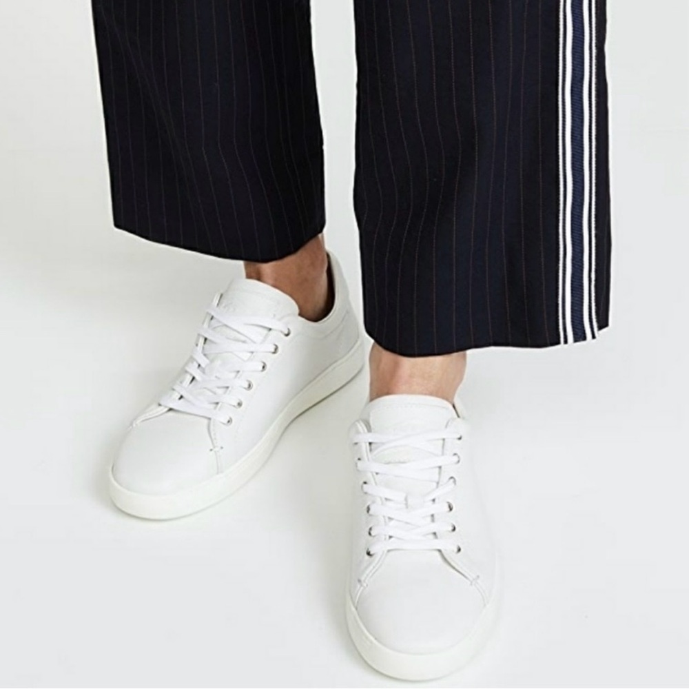 RAG & BONE Kent Lace Up All Leather White Sneakers New in Box-Size EU 39.5 - Picture 3 of 14